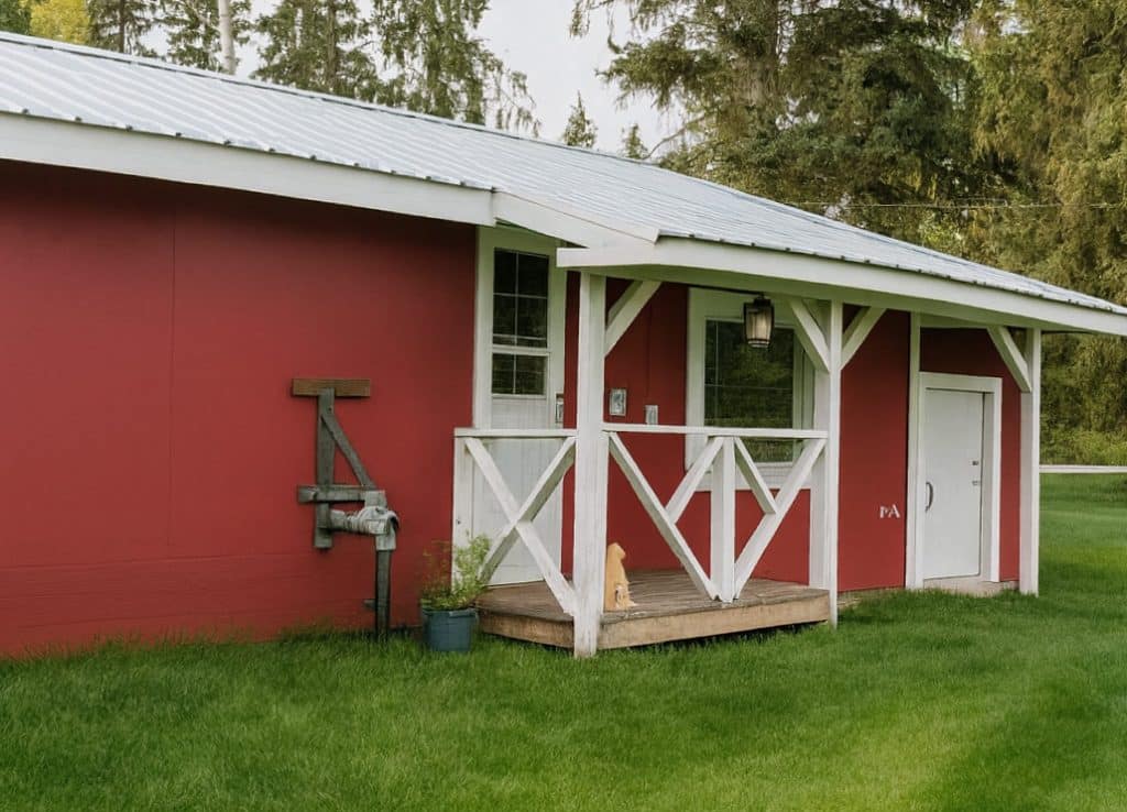 Clean and safe dog boarding facility with indoor kennels